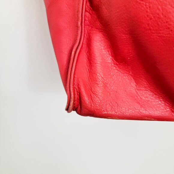 Clare V Simple Tote in Red Leather - Picture 3 of 13